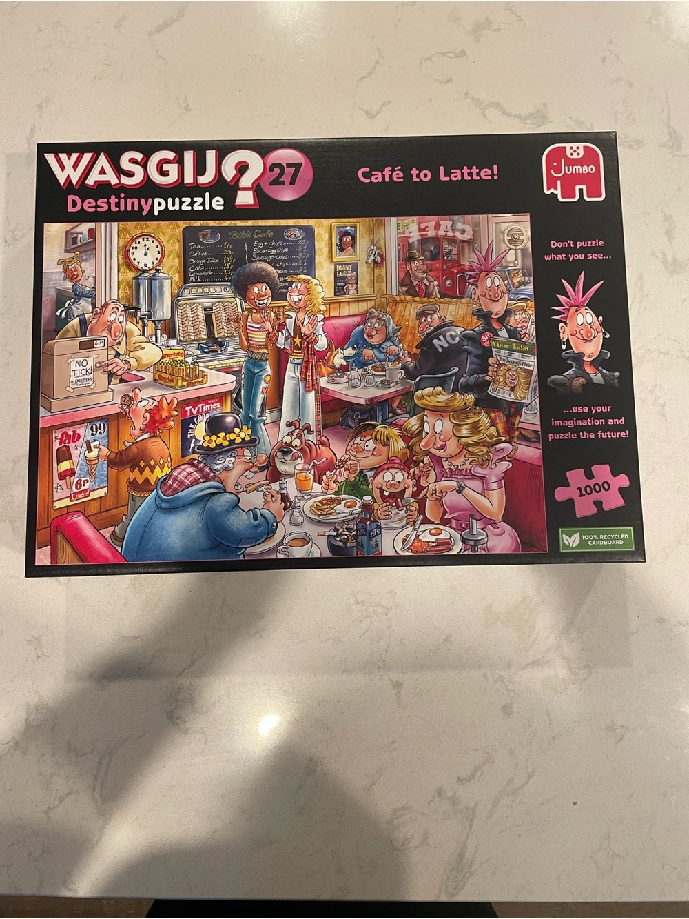 Wasgij Destiny 27, Café to Latte! 1000 Piece Jigsaw Puzzle